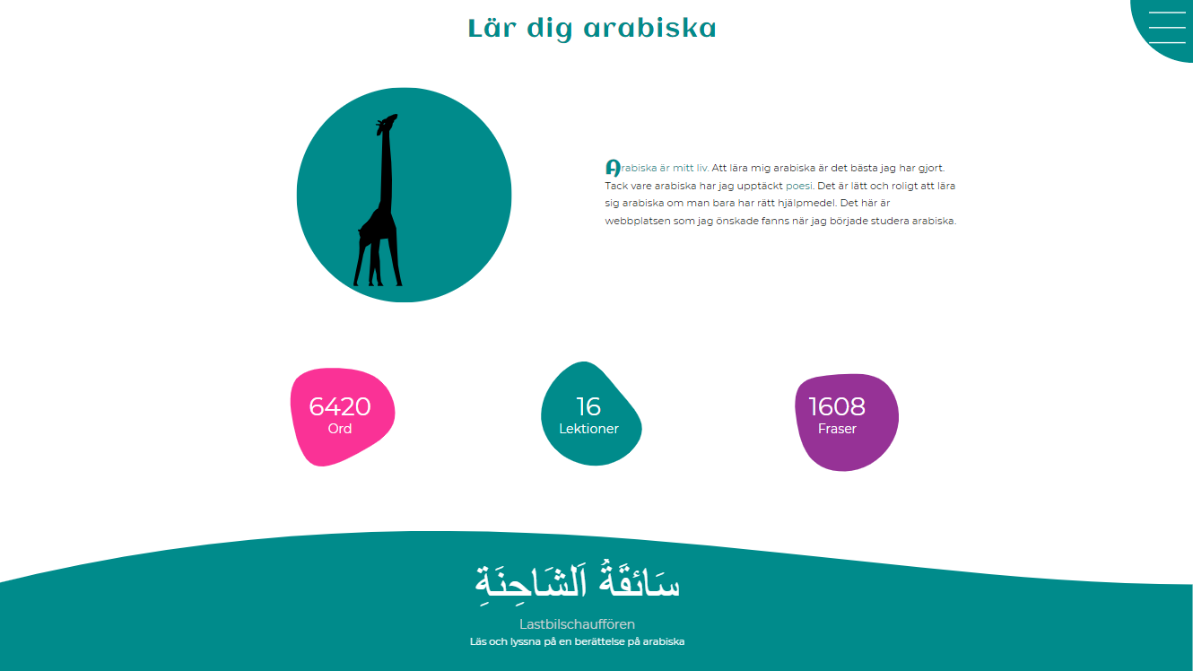 Webbplatsen Lär dig arabiska